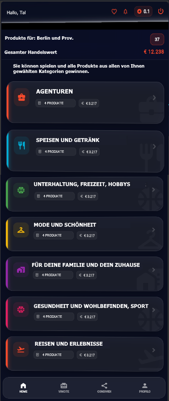 Interessensauswahl