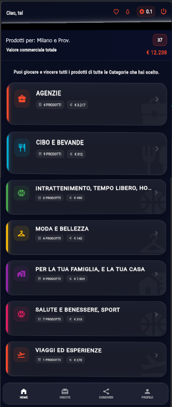 Selezione Interessi